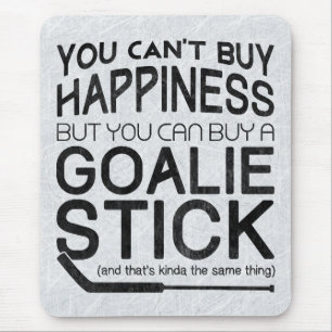 Funny Ice Hockey Goalie Mouse Pad