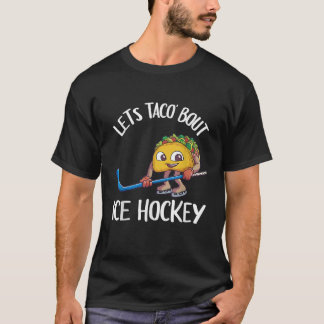 Funny Ice Hockey Kids Men Taco Lover Gift  T-Shirt