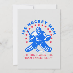 FUNNY ICE HOCKEY MOM CARD