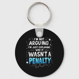 Funny Ice Hockey Penalty Debyte Key Ring