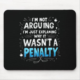Funny Ice Hockey Penalty Debyte Mouse Pad