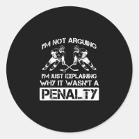Funny Ice Hockey Player Discussing Bully Penalty