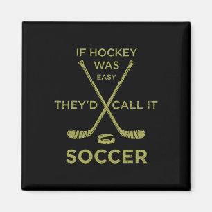 Funny Ice Hockey Player Goalie Sports Gift Men Wom Magnet