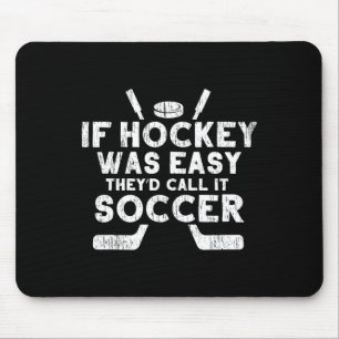 Funny Ice Hockey Player Goalie Sports Gift Men Wom Mouse Pad