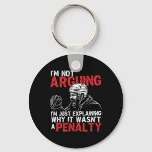 Funny Ice Hockey Player Sports Humor Key Ring