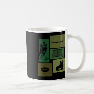 Funny Ice Hockey Puck Stick Winter Game Ice Hockey Coffee Mug