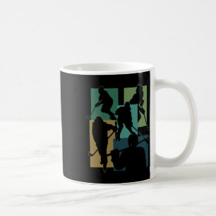 Funny Ice Hockey Puck Stick Winter Game Ice Hockey Coffee Mug