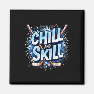Funny Ice Hockey Quote Gift Skill Magnet