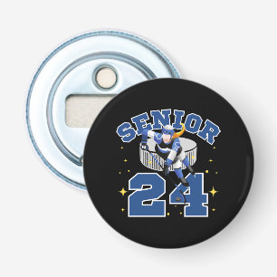 Funny Ice Hockey Senior 2024 Bottle Opener