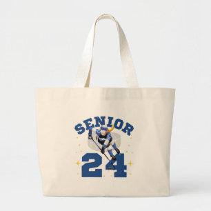 Funny Ice Hockey Senior 2024 Large Tote Bag