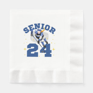 Funny Ice Hockey Senior 2024 Napkin