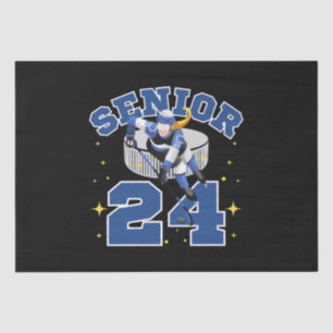 Funny Ice Hockey Senior 2024 Tissue Paper