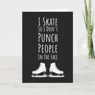 Funny Ice Skating Cards Skater Women Winter Sports