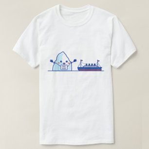 Funny Iceberg and Ship Free Hugs Meme T-Shirt