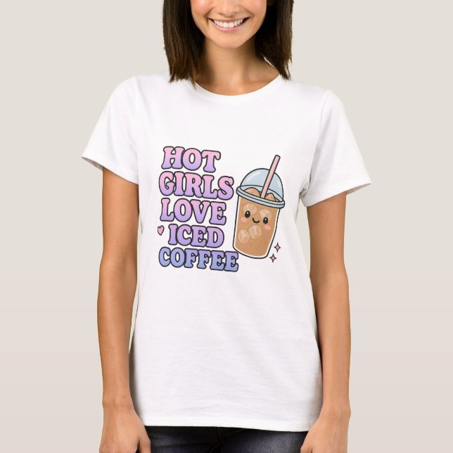 Funny Iced Coffee Shirt – Dark Humour Coffee Lover (Front)