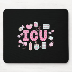 Funny Icu Nurse Intensive Care Unit Nurse Emergenc Mouse Pad