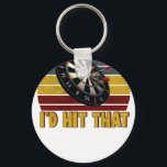 Funny I'd Hit That Dart Board Target Darts Player  Key Ring<br><div class="desc">A stylish keychain featuring a vintage classic car design. A perfect accessory for car lovers and collectors. Great for everyday use or as a small and thoughtful gift for classic car enthusiasts.</div>