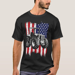 Funny Id Rather Be Farming Rustic Tractor And Coun T-Shirt