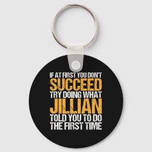 Funny If At First You Dont Succeed Try Doing What Key Ring
