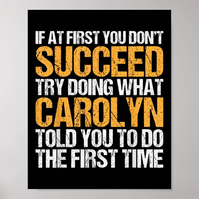 Funny If At First You Dont Succeed Try Doing What  Poster (Front)