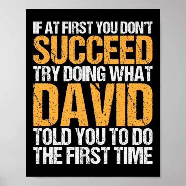 Funny If At First You Dont Succeed Try Doing What  Poster (Front)