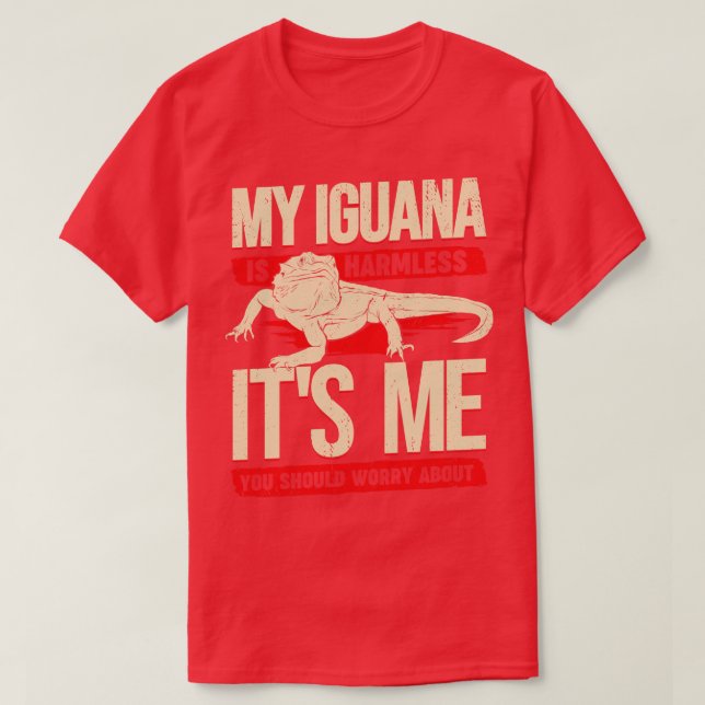 Funny Iguana Animal Lover Gift  T-Shirt (Design Front)
