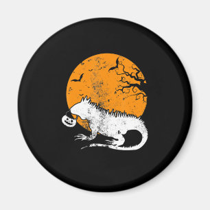 Funny Iguana Pumpkin Halloween Costume Men Women K Magnet