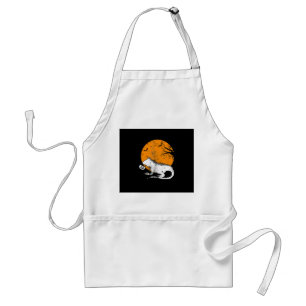 Funny Iguana Pumpkin Halloween Costume Men Women K Standard Apron