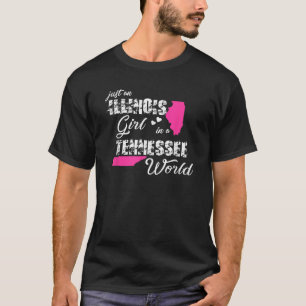 Funny Illinois Shirts Just an Illinois girl in a T