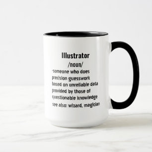 funny Illustrator Definition gifts for men women Mug
