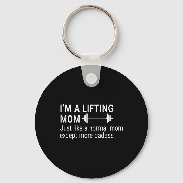 Funny I'm A Lifting Mum Definition Gym Workout Bod Key Ring (Front)