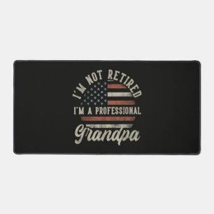 Funny "I'm A Professional Grandpa" Retirement Desk Mat