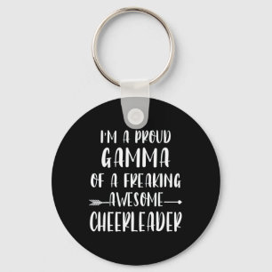 Funny I'm A Proud Cheer Gamma Of A Cheerleader Xma Key Ring