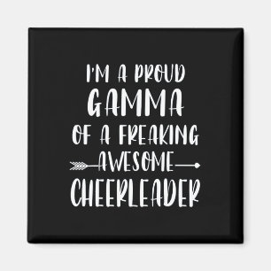 Funny I'm A Proud Cheer Gamma Of A Cheerleader Xma Magnet