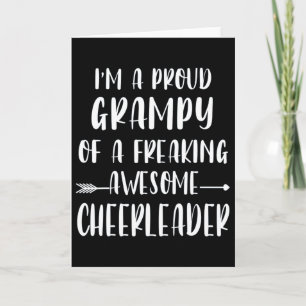 Funny I'm A Proud Cheer Grampy Of A Cheerleader Xm Card