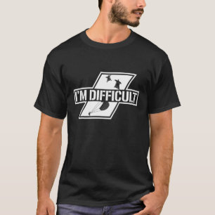 Funny I'm Difficult Sky Diving Sky Diver Parachuti T-Shirt