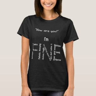 Funny I'm Fine Depression Mental Health Awareness  T-Shirt