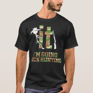 Funny Im Going Duck Hunting Duckaholic labrador bl T-Shirt