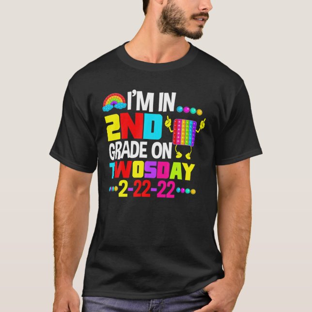 Funny I'm In 2Nd Second Grade On Twosday February T-Shirt (Front)