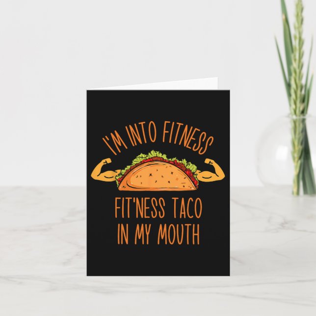 Funny I'm Into Fitness  Card (Front)