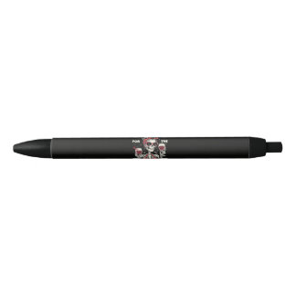 Funny I'm Just Here for The Boos Skeleton Black Ink Pen