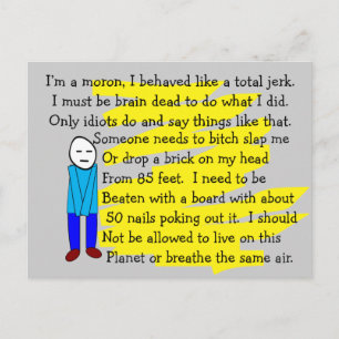 Funny "I'm Sorry" Cards and Key Chains