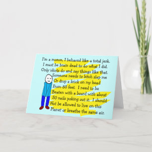 Funny "I'm Sorry" Cards and Key Chains