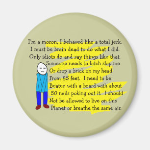 Funny "I'm Sorry" Cards and Key Chains Magnet