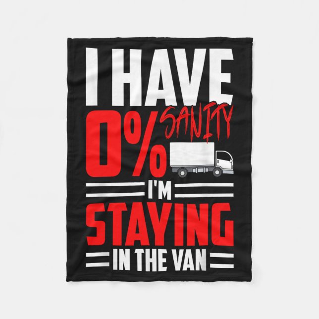 Funny I'm Staying In Tha Van Phasmophobia Gamer Wo Fleece Blanket (Front)