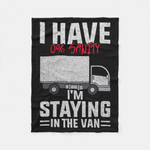 Funny I'm Staying In Tha Van Phasmophobia Man Wome Fleece Blanket