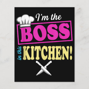 Funny Im The Boss In This Kitchen T-shirt Cooking 