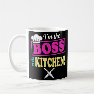 Funny Im The Boss In This Kitchen T-shirt Cooking Coffee Mug