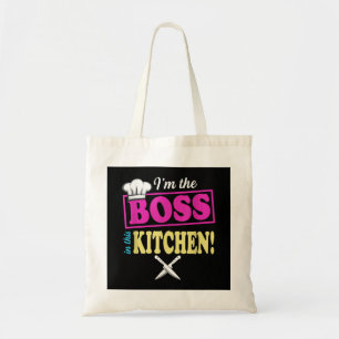 Funny Im The Boss In This Kitchen T-shirt Cooking Tote Bag