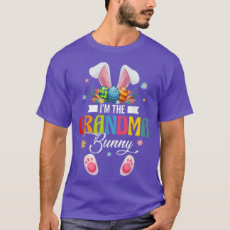 Funny I'm The Grandma Bunny Matching Family Happy  T-Shirt